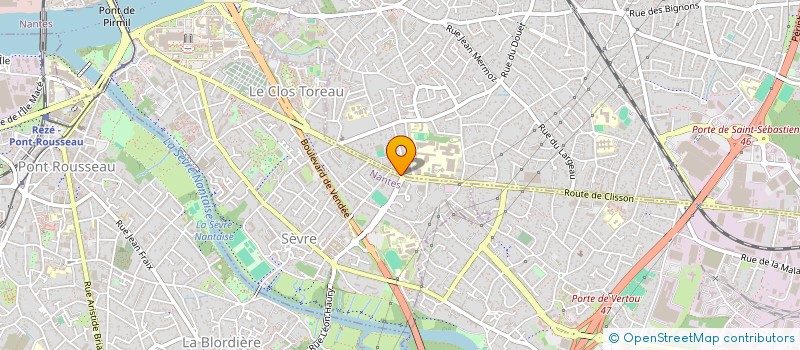 localisation de l'entreprise A'CLE à NANTES