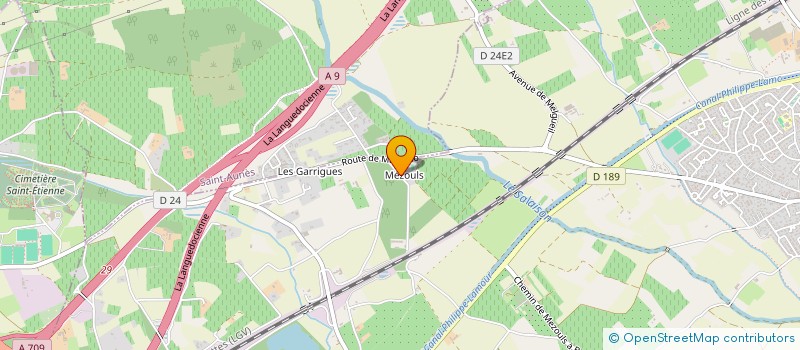 localisation de l'entreprise A'CLIMATIS à SAINT-AUNES