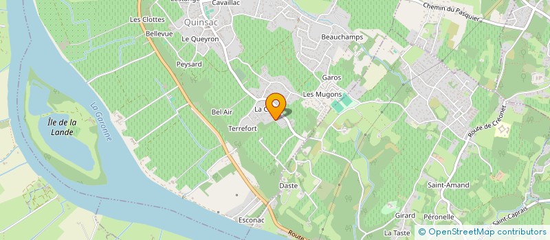 localisation de l'entreprise A-CLOUD INNOVATION  QUINSAC