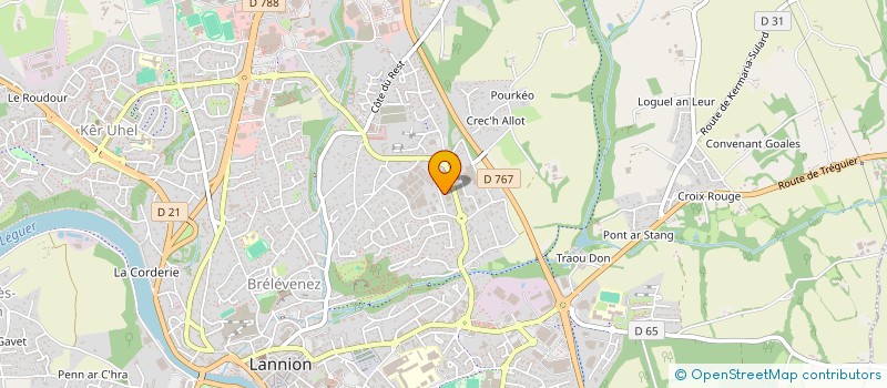 localisation de l'entreprise A.CO.DIS  LANNION