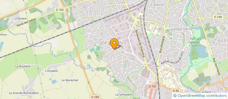 localisation de l'entreprise A'COEUR DISTILLERIE  ROCHE SUR YON (LA)