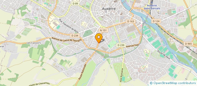 localisation de l'entreprise A COEUR JOIE PRATIQUE DIFFUSION DE LA MUSIQUE à AUXERRE