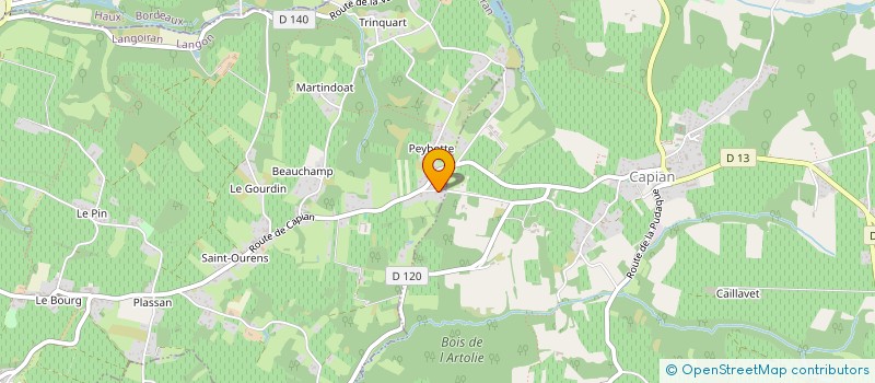 localisation de l'entreprise A COEUR PERDU  LANGOIRAN