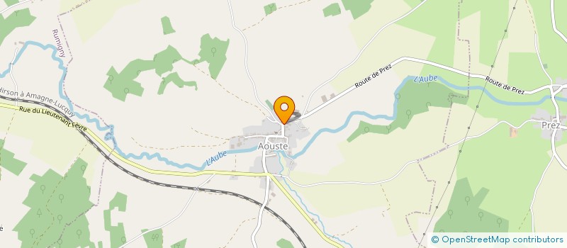 localisation de l'entreprise A.COFFART  AOUSTE