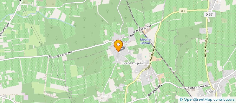 localisation de l'entreprise A. COLLIN FILS  MOULIS-EN-MEDOC