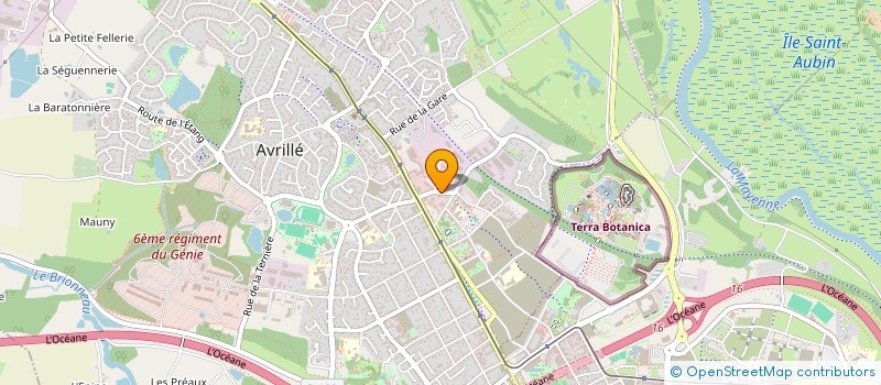 localisation de l'entreprise A'COM à AVRILLE