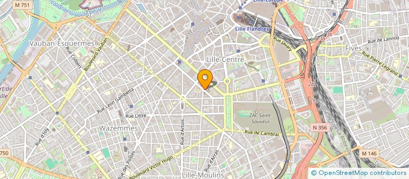 localisation de l'entreprise A.COM à LILLE
