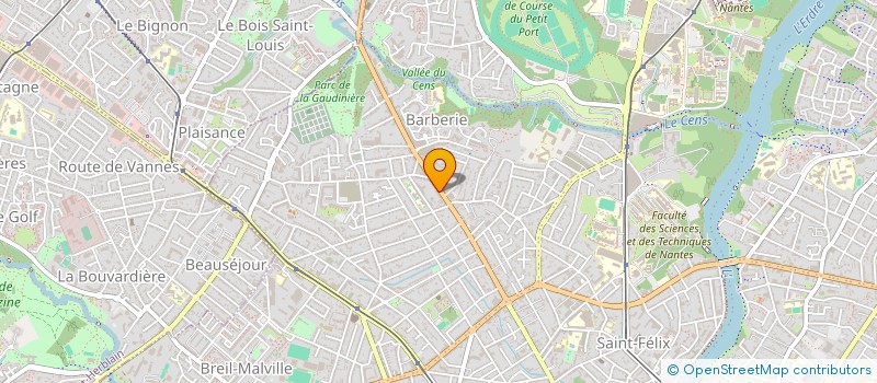 localisation de l'entreprise A. COM ANIM à NANTES