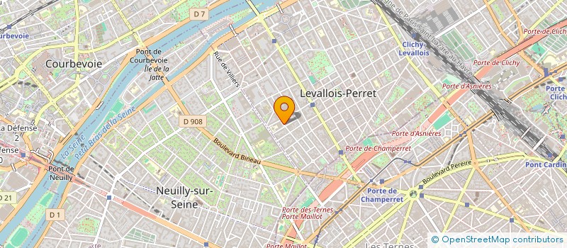 localisation de l'entreprise A COM.NET  LEVALLOIS-PERRET