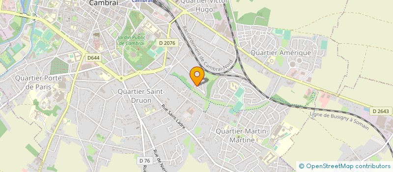 localisation de l'entreprise A COM SYSTEMES à CAMBRAI