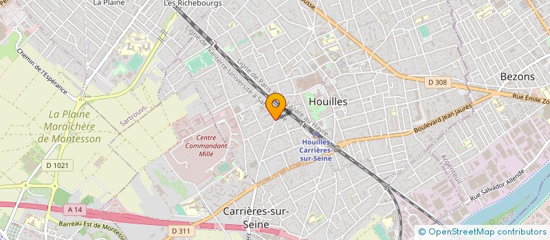 localisation de l'entreprise A COMME AGNES à HOUILLES