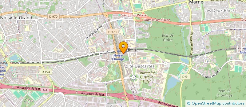 localisation de l'entreprise A COMPETENCES  CHAMPS-SUR-MARNE