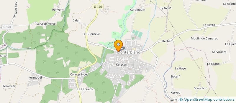 localisation de l'entreprise A+CONFORT56  MONTERBLANC