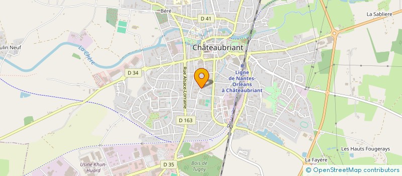 localisation de l'entreprise A CONSTRUCTIONS à CHATEAUBRIANT
