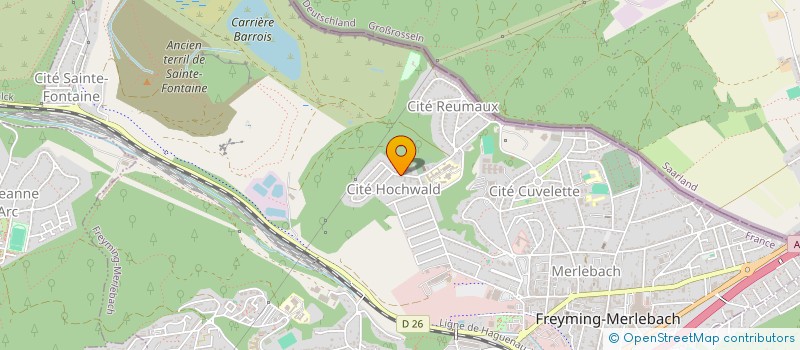 localisation de l'entreprise A CONTRE COURANT  FREYMING-MERLEBACH