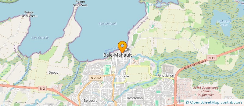 localisation de l'entreprise A CONTRE SENS  BAIE-MAHAULT