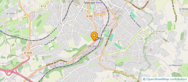 localisation de l'entreprise A CONTRETEMPS à VOIRON