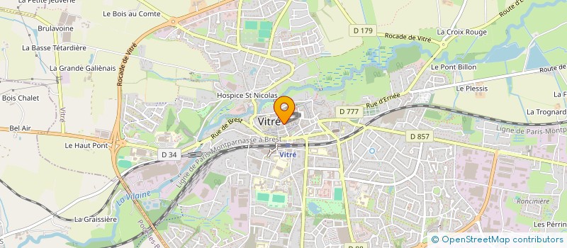 localisation de l'entreprise A CONTRETEMPS  VITRE