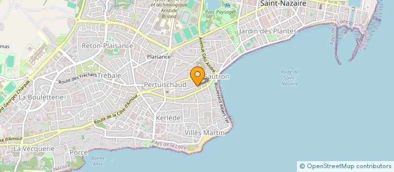 localisation de l'entreprise A COOR BTP à SAINT-NAZAIRE