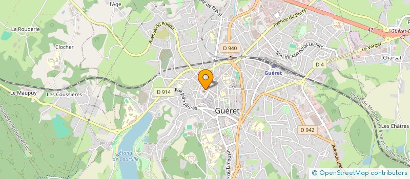 localisation de l'entreprise A CORPS D'ETRE à GUERET