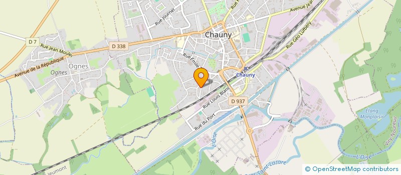 localisation de l'entreprise A'CORPS DANSE à CHAUNY