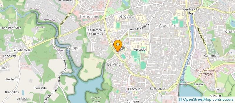 localisation de l'entreprise A CORPS DONNE à VANNES