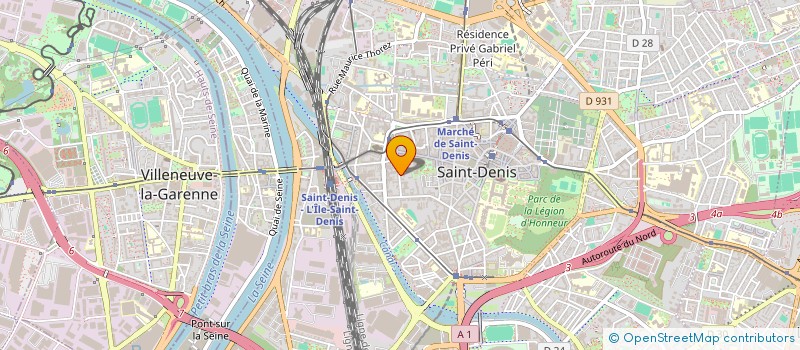 localisation de l'entreprise A CORPS ET A DANSES à SAINT-DENIS