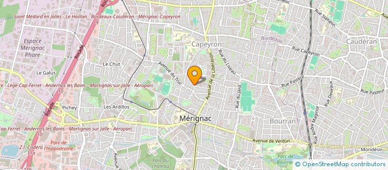 localisation de l'entreprise A CORPS ET A SENS  MERIGNAC