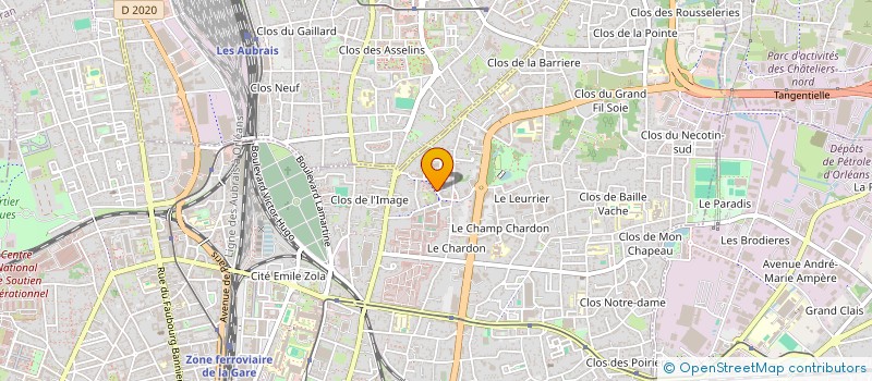 localisation de l'entreprise A CORPS ET DANSE 45 à ORLEANS