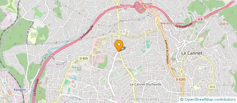 localisation de l'entreprise A CORPS LYRIC à LE CANNET