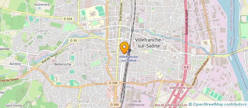 localisation de l'entreprise A'CORPS TONIC à VILLEFRANCHE-SUR-SAONE