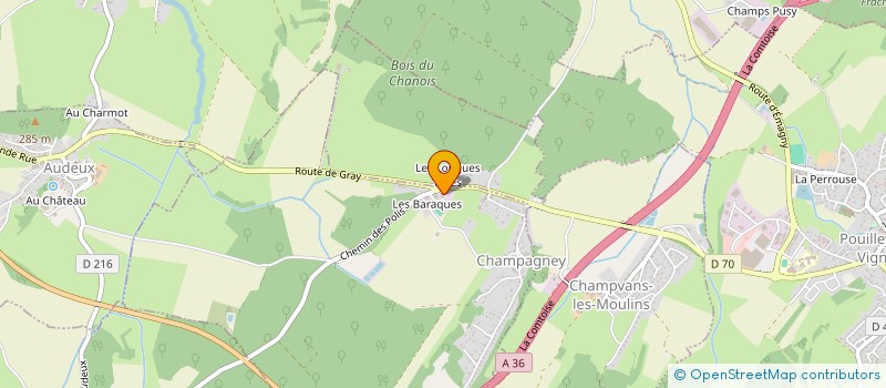 localisation de l'entreprise A. CORREIA  CHAMPAGNEY