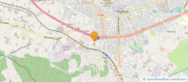 localisation de l'entreprise A COTE DE CHEZ NOUS à HYERES