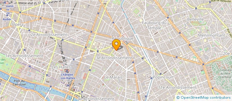 localisation de l'entreprise A COTE DES GARCONS  PARIS