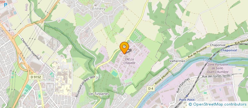 localisation de l'entreprise A + COURSES à ENNERY