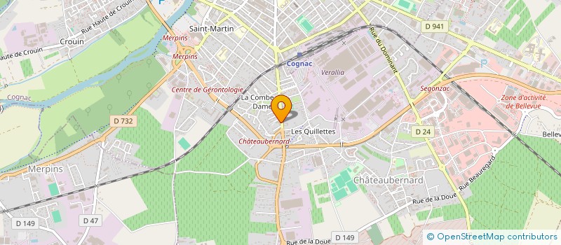 localisation de l'entreprise A.CRESSENT SERVICES à CHATEAUBERNARD