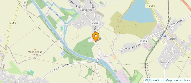 localisation de l'entreprise A.D.1  GULZIN