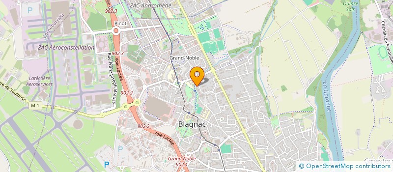 localisation de l'entreprise A D 2 C à BLAGNAC