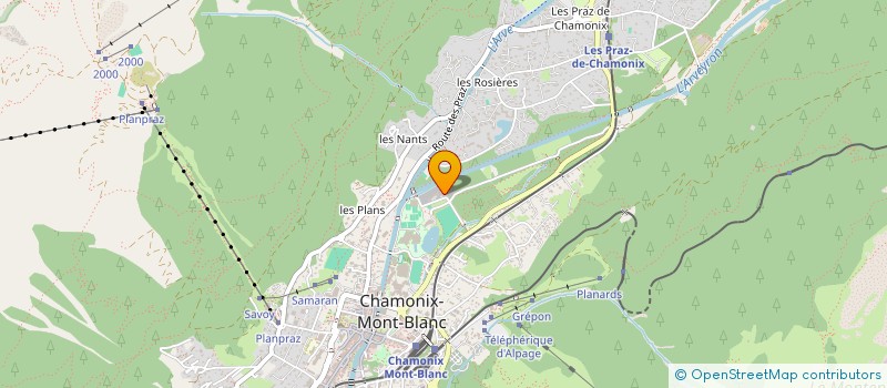 localisation de l'entreprise A.D. 2 C. à CHAMONIX-MONT-BLANC