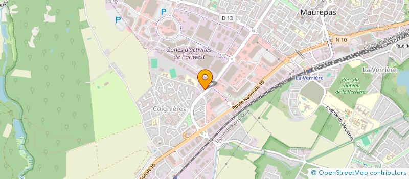 localisation de l'entreprise A.D  COIGNIERES