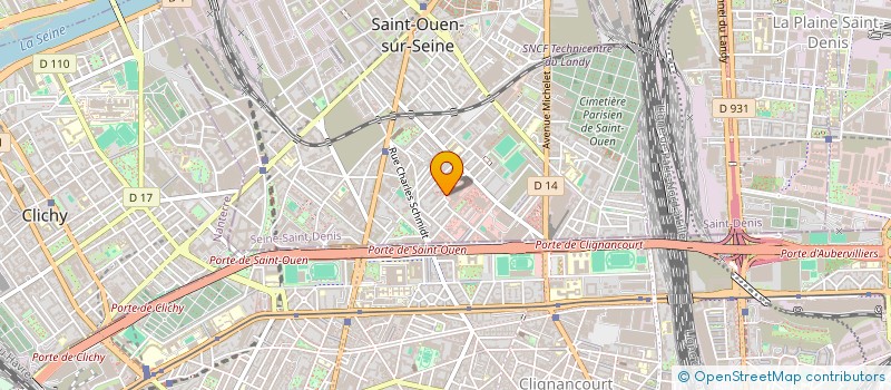 localisation de l'entreprise A.D. à SAINT-OUEN-SUR-SEINE