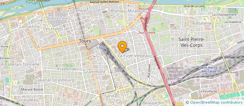 localisation de l'entreprise A.D.  TOURS