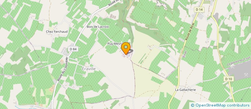 localisation de l'entreprise A&D à BELLEVIGNE