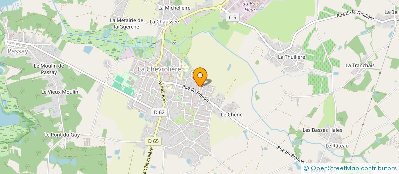 localisation de l'entreprise A&D  LA CHEVROLIERE