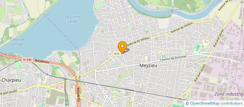 localisation de l'entreprise A.D.A  MEYZIEU