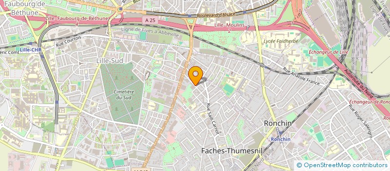 localisation de l'entreprise A.D.A.J DU NORD à FACHES-THUMESNIL