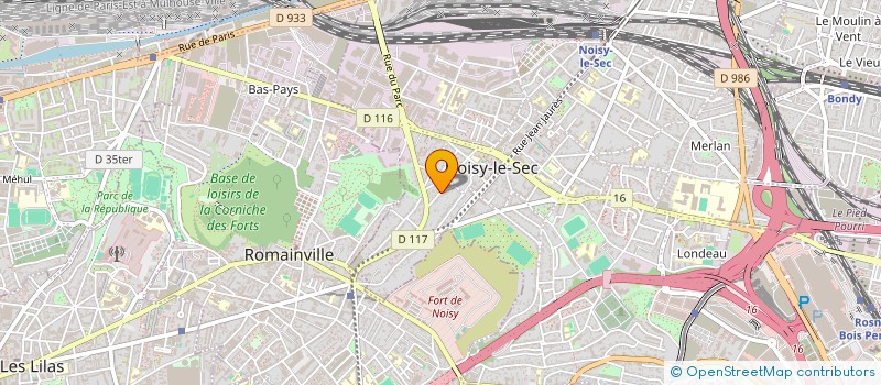 localisation de l'entreprise A D A M à NOISY-LE-SEC