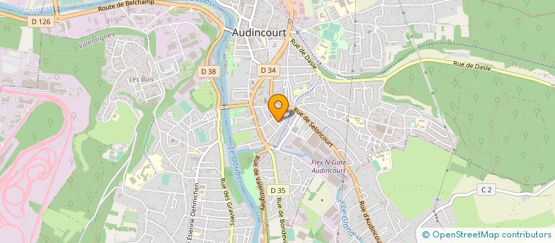 localisation de l'entreprise A.D.A.P.T.  AUDINCOURT