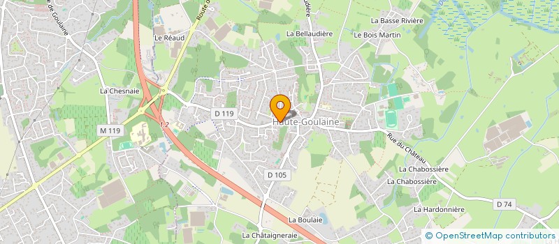 localisation de l'entreprise A.D.A.P.T.  HAUTE-GOULAINE