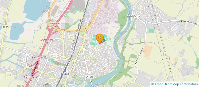 localisation de l'entreprise A.D.A.RO  MURET